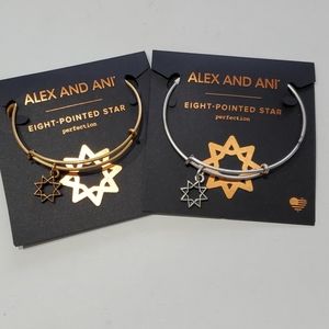 Alex and Ani Eight Pointed Star bracelet